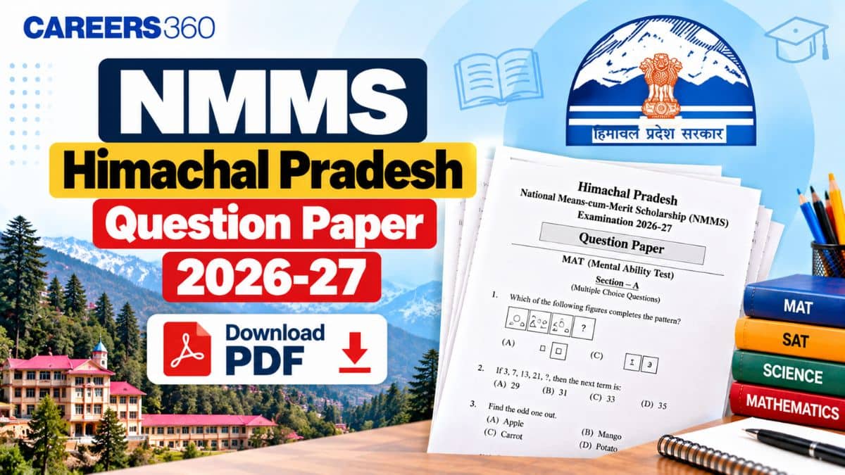 NMMS Himachal Pradesh Question Paper 2026-27: MAT, SAT PDFs