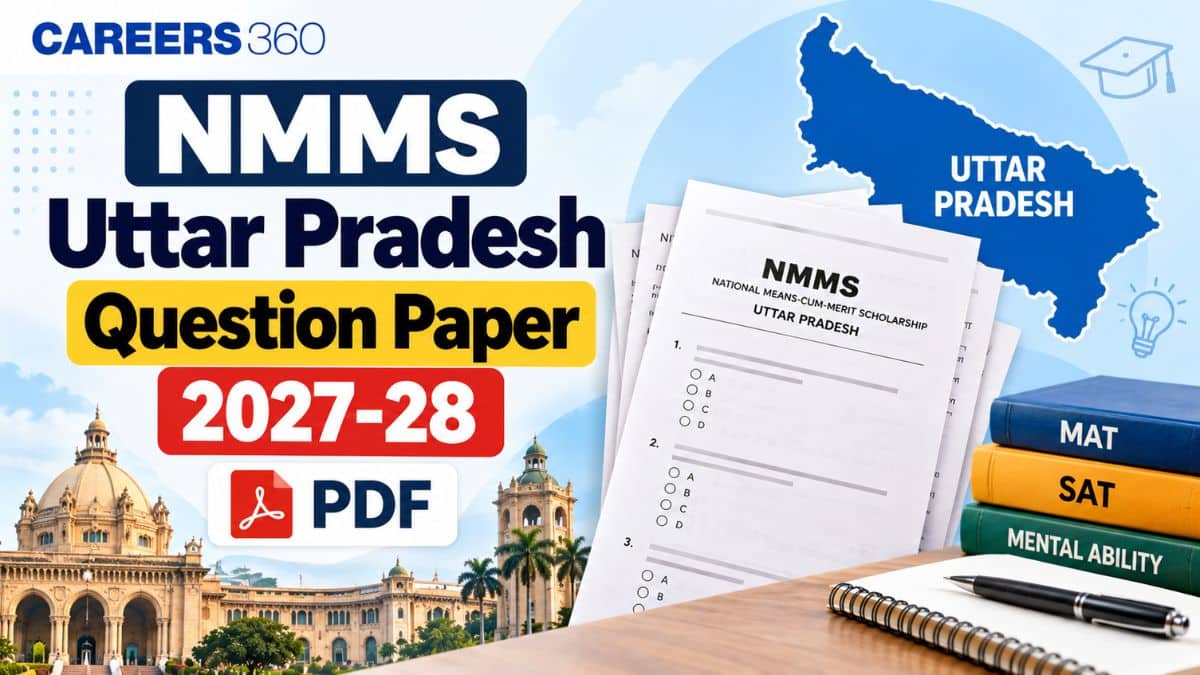 NMMS Uttar Pradesh Question Paper 2026-27: MAT, SAT PDFs ( 1 Nov)