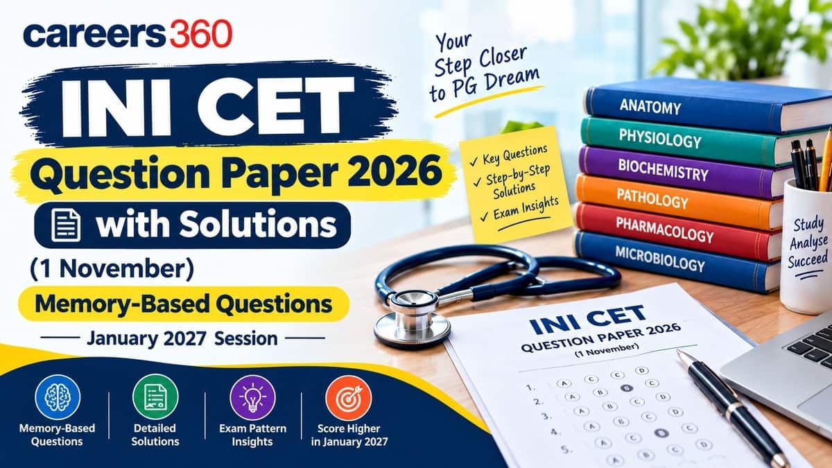INI CET Question Paper 2026 with Solutions: January 2027 Session PDF Links