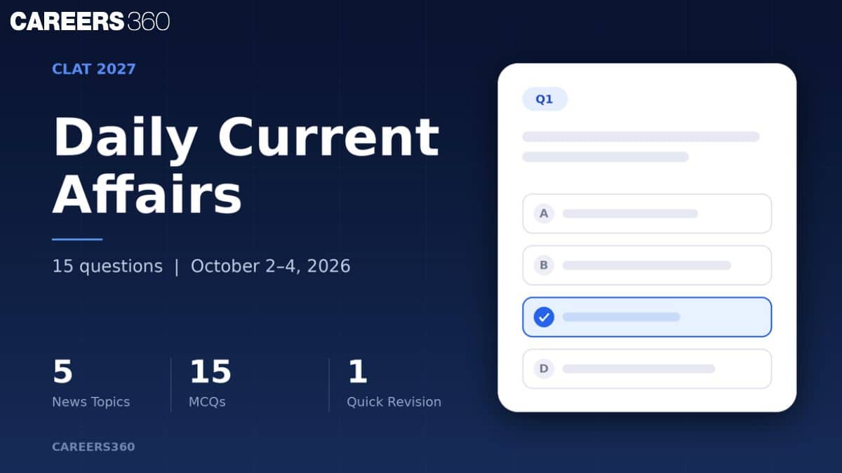 CLAT 2027 Daily Current Affairs - October 2-4, 2026 | Election Law, Gujarat UCC, E-Challan
