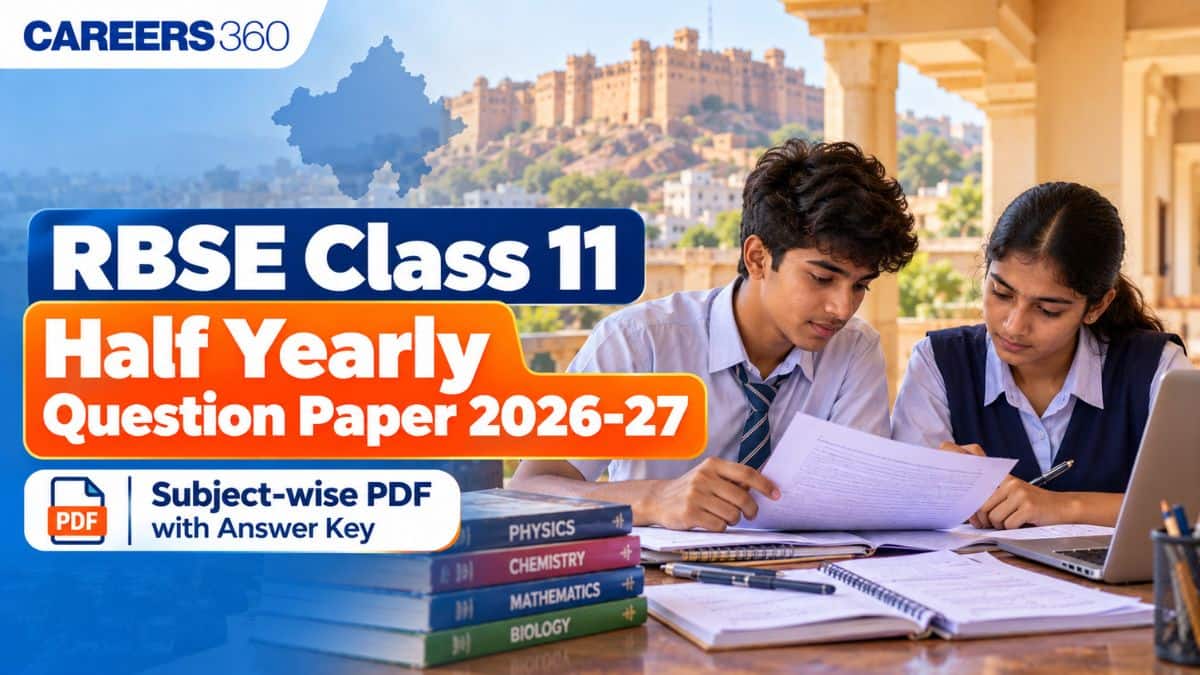 RBSE Class 11 Half Yearly Question Paper 2026-27: Subject-wise Answer Key PDF