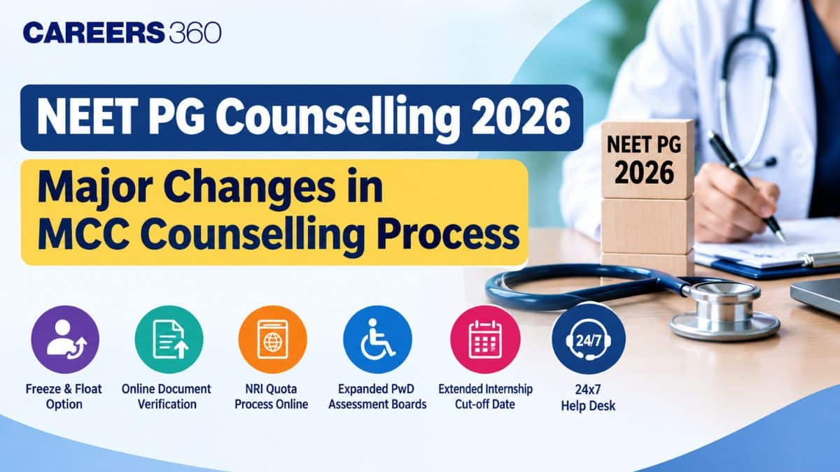 NEET PG Counselling 2026: Major Changes in MCC Counselling Process - Careers360
