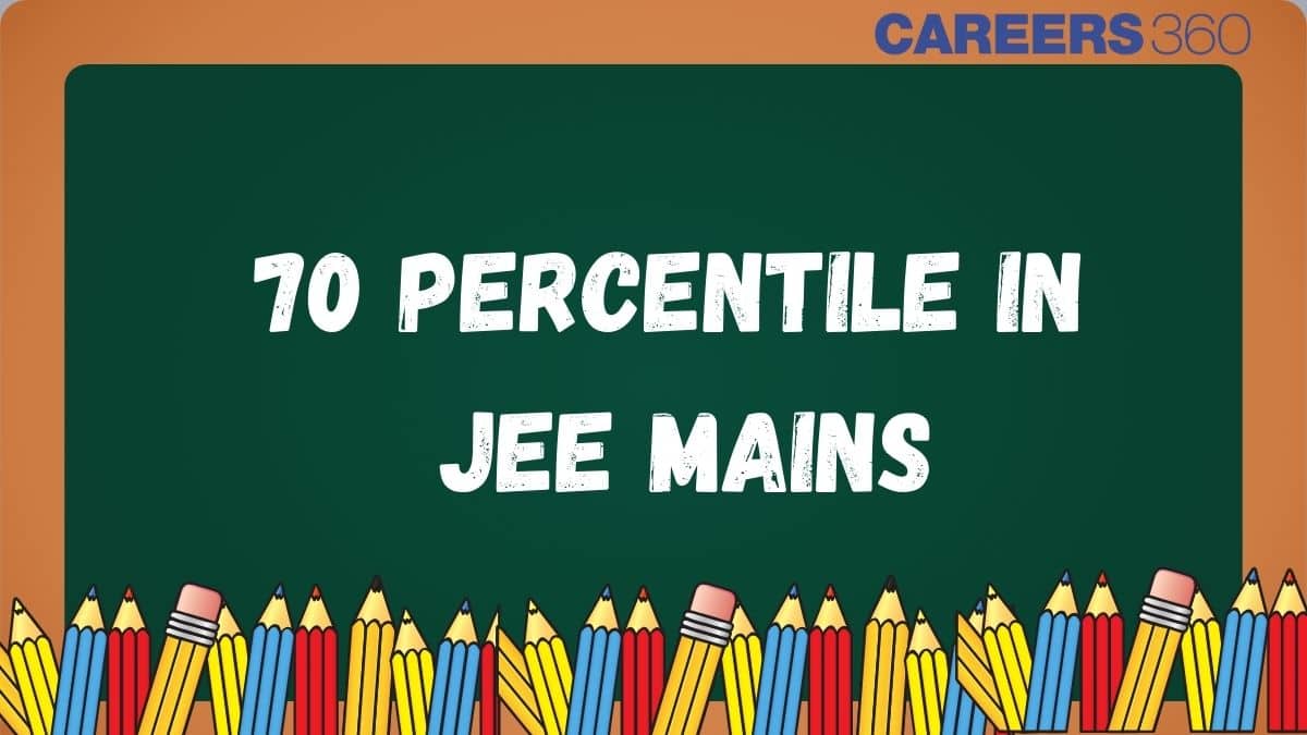 70 Percentile in JEE Mains 2026: Rank, Marks, Colleges & Admission Chances