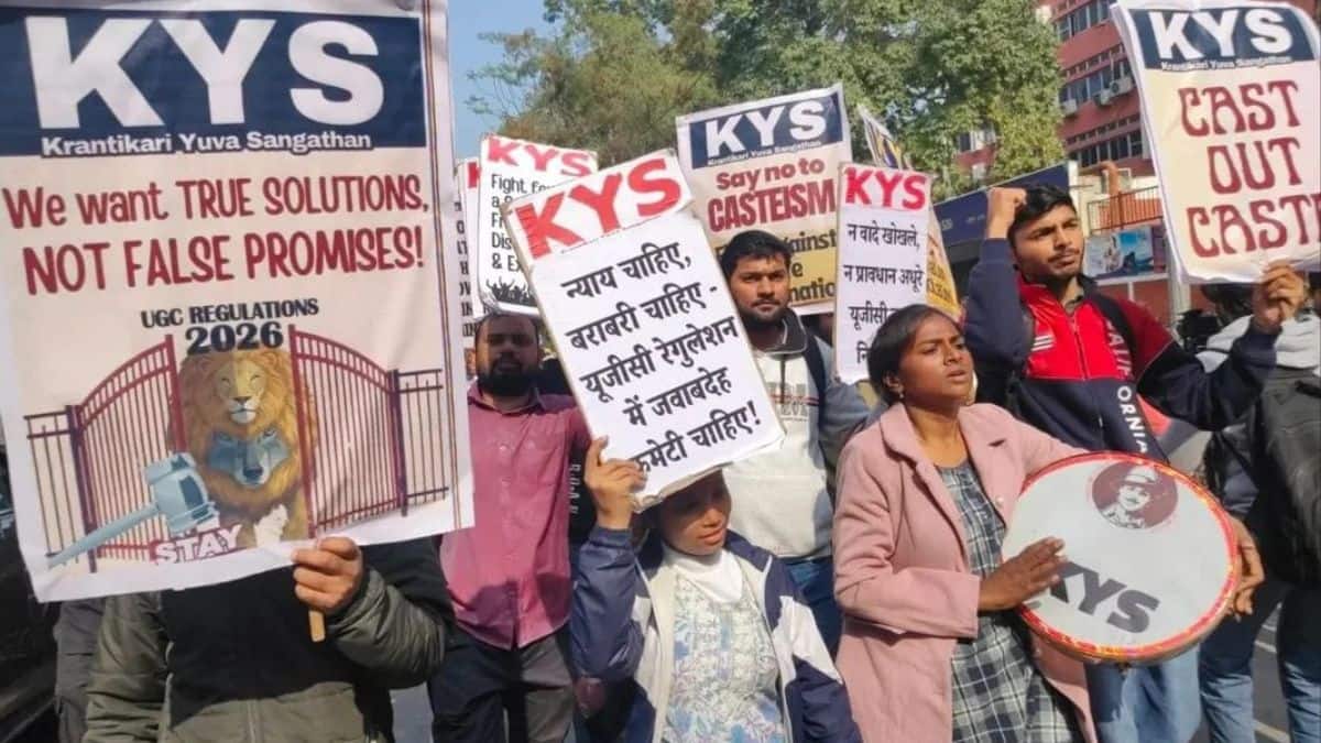 DU bans campus protests after clashes over UGC Equity Regulations 2026 (Image: Krantikari Yuva Sangathan)