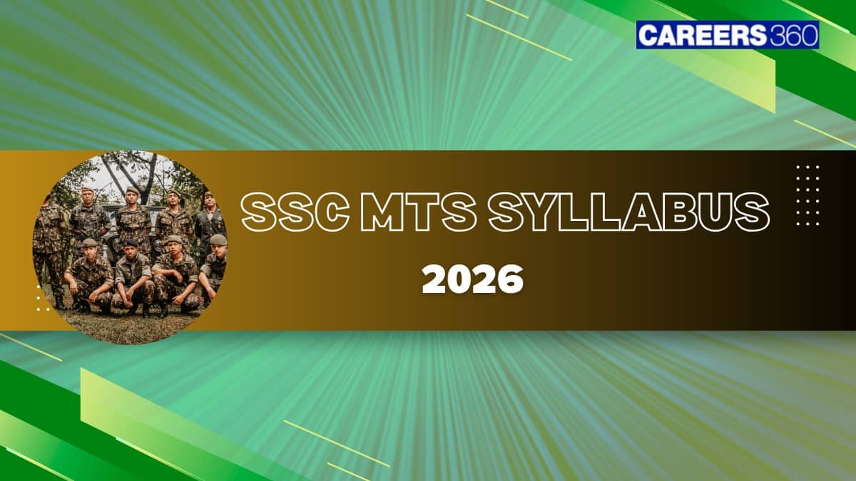 SSC MTS 2026 Syllabus PDF – Section Wise Details