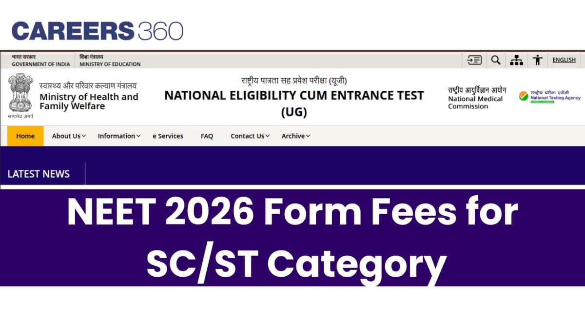 NEET Form Fees 2026 for SC and ST Categories: Modes of Payment & How to Pay