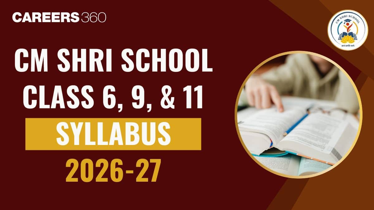 CM Shri School Admission Test Syllabus 2026-27 - (Class 6, 9, 11) Syllabus, Exam Pattern