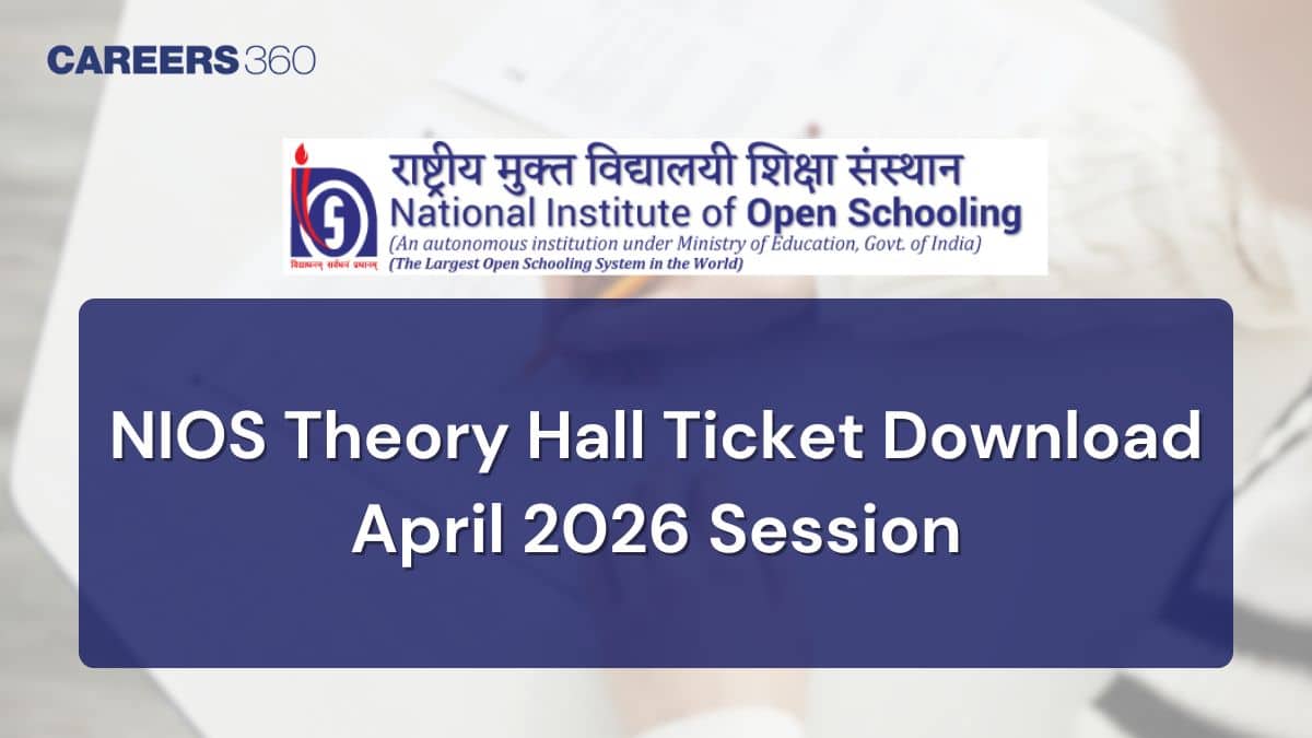 NIOS Theory Hall Ticket April 2026: Download Link at sdmis.nios.ac.in