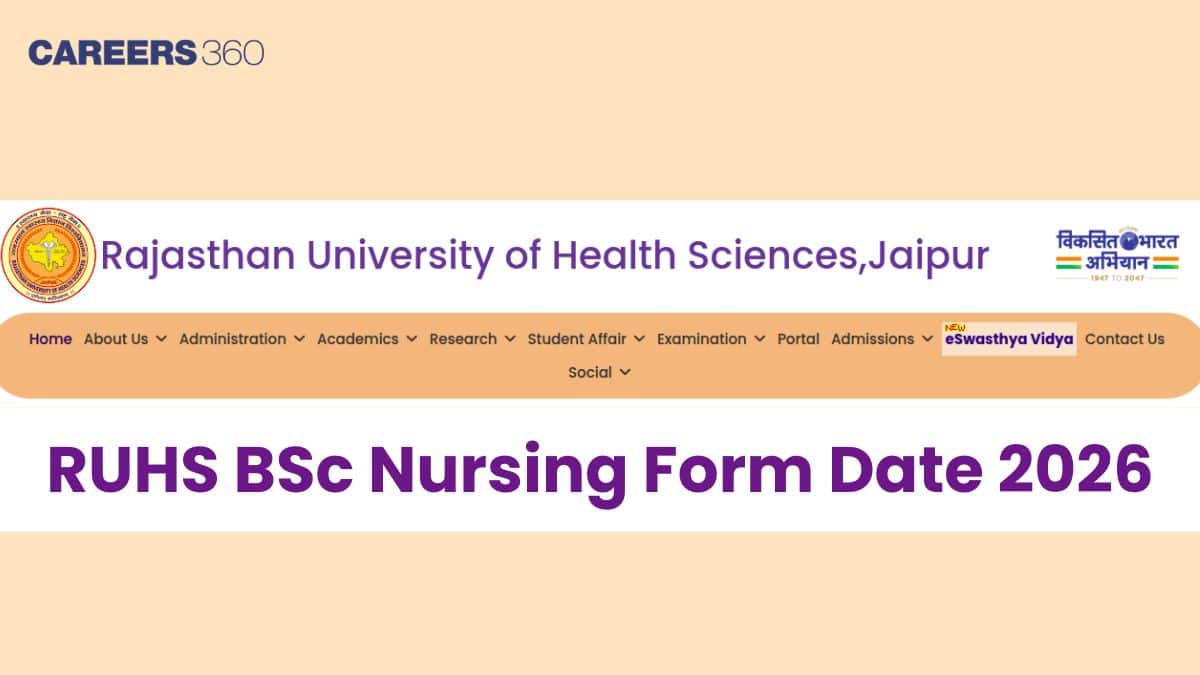RUHS BSc Nursing Form Date 2026 Out: Direct Link @ruhsraj.org