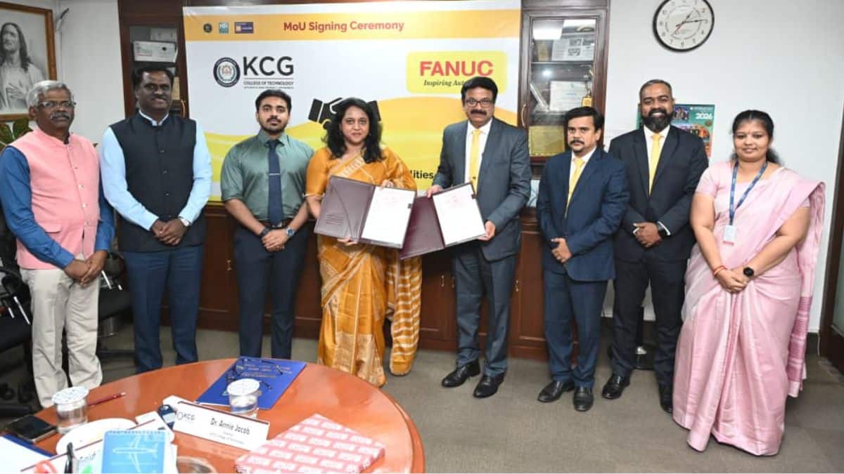 KCG College of Technology signs an agreement with FANUC India (Image Credit: KCG College of Technology, Chennai)