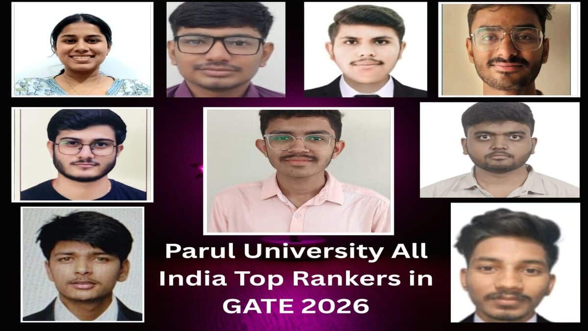 Students of Parul University Excel in GATE 2026 with 69 Qualifiers and 9 All India Top Rankers