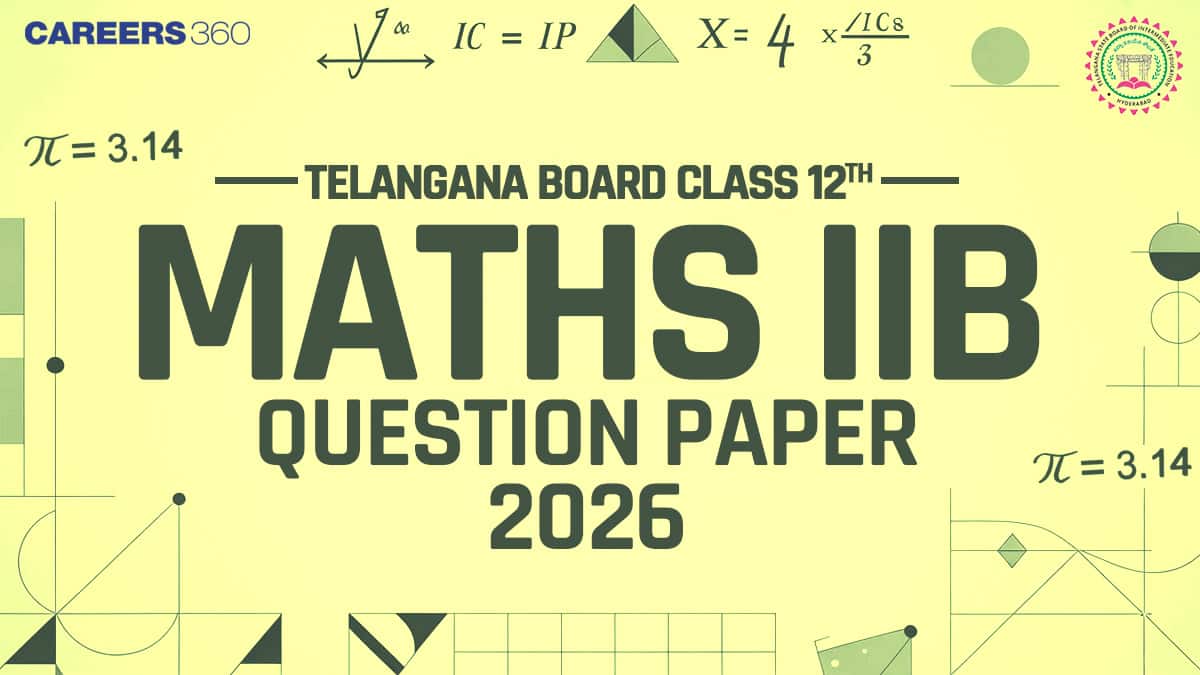 Telangana Board 12th Maths IIB Question Paper 2026 (6 March) PDF Download