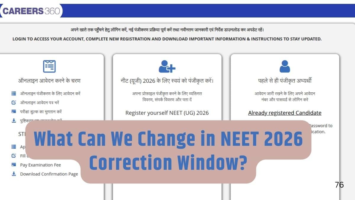 What Can We Change in NEET 2026 Correction Window?