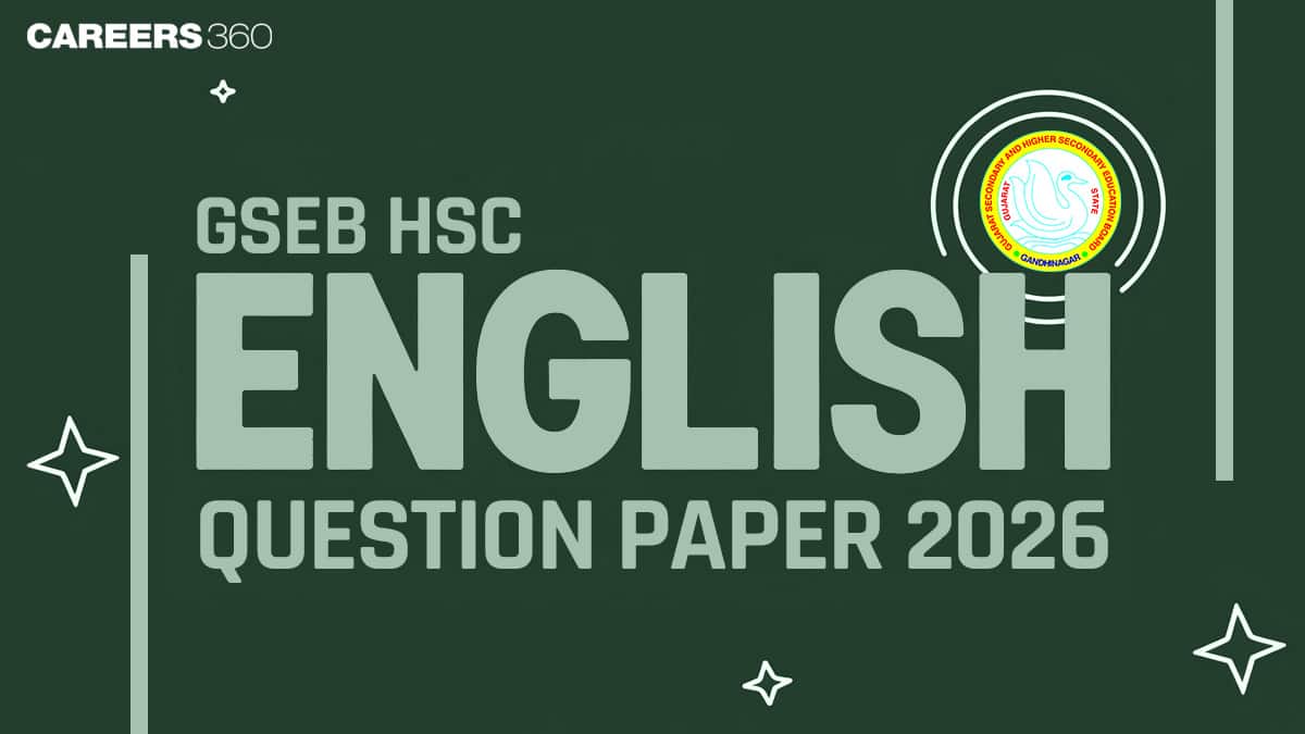 Gujarat Board HSC English Question Paper 2026 (7 March) with Solutions PDF Download