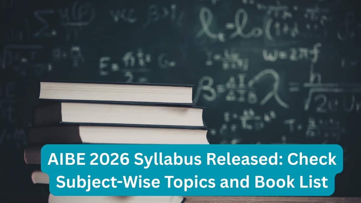 AIBE 2026 Syllabus Released: Check Subject-Wise Topics and Book List