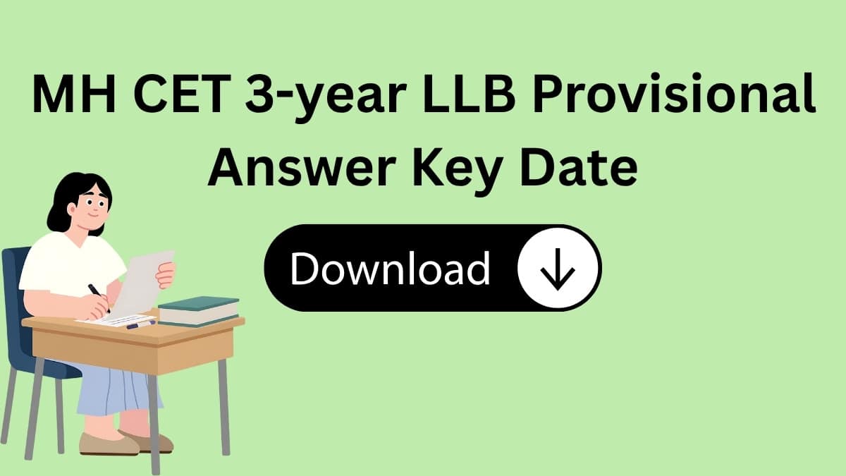 MH CET 3-year LLB Provisional Answer Key Date