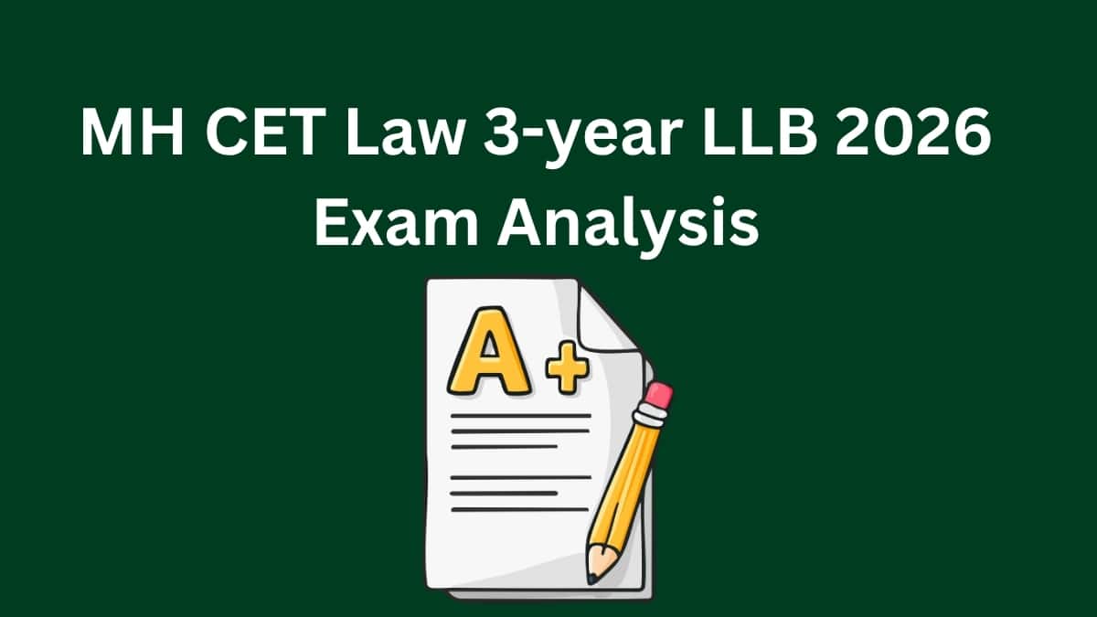 MH CET Law 3-year LLB 2026 Exam Analysis (OUT) Day 1 Shift 1 - Check Difficulty Level