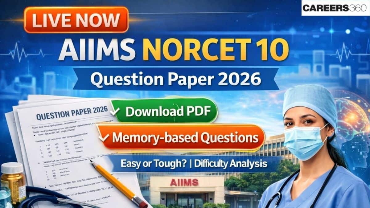 AIIMS NORCET 10 Question Paper 2026 Out: Download PDF