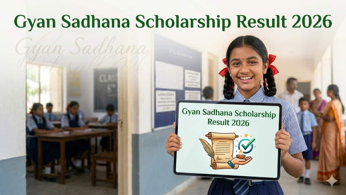 Gyan Sadhana Scholarship Result 2026 Link at sebexam.org - Check CGMS Result Online