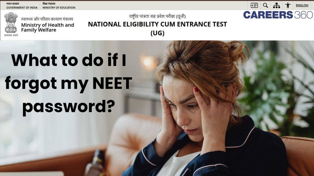 What to do if I forgot my NEET password?