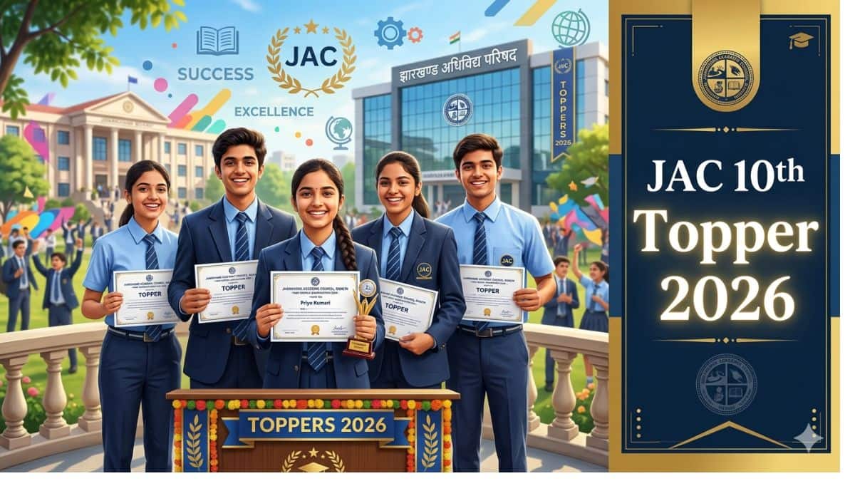 Jharkhand 10th Class Toppers List 2026 - Check Rank, Name, School, Marks