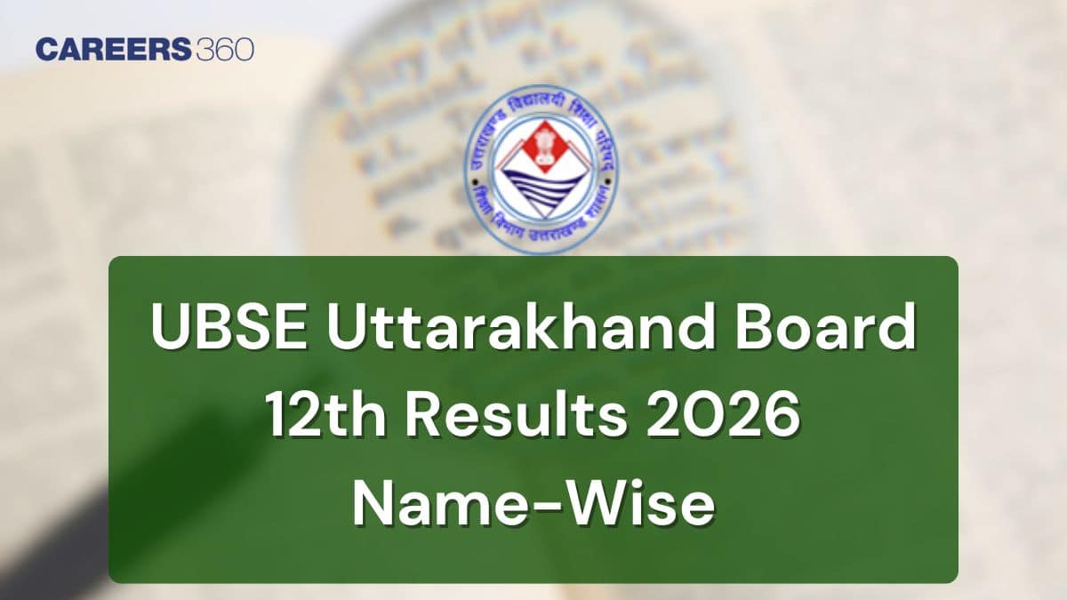 Uttarakhand UK Board 12th Name Wise Result 2026 Link - Check Online at ubse.uk.gov.in