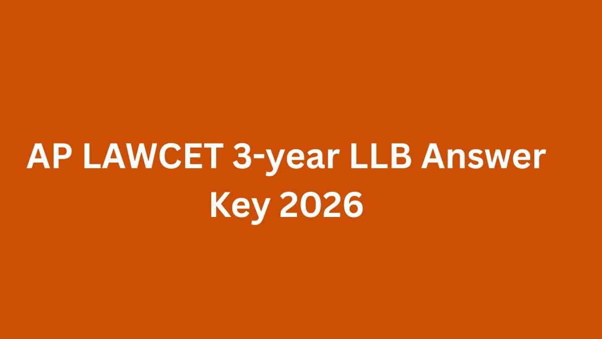 AP LAWCET 3-year LLB Answer Key 2026: Unofficial Answer Key, Provisional Answer Key