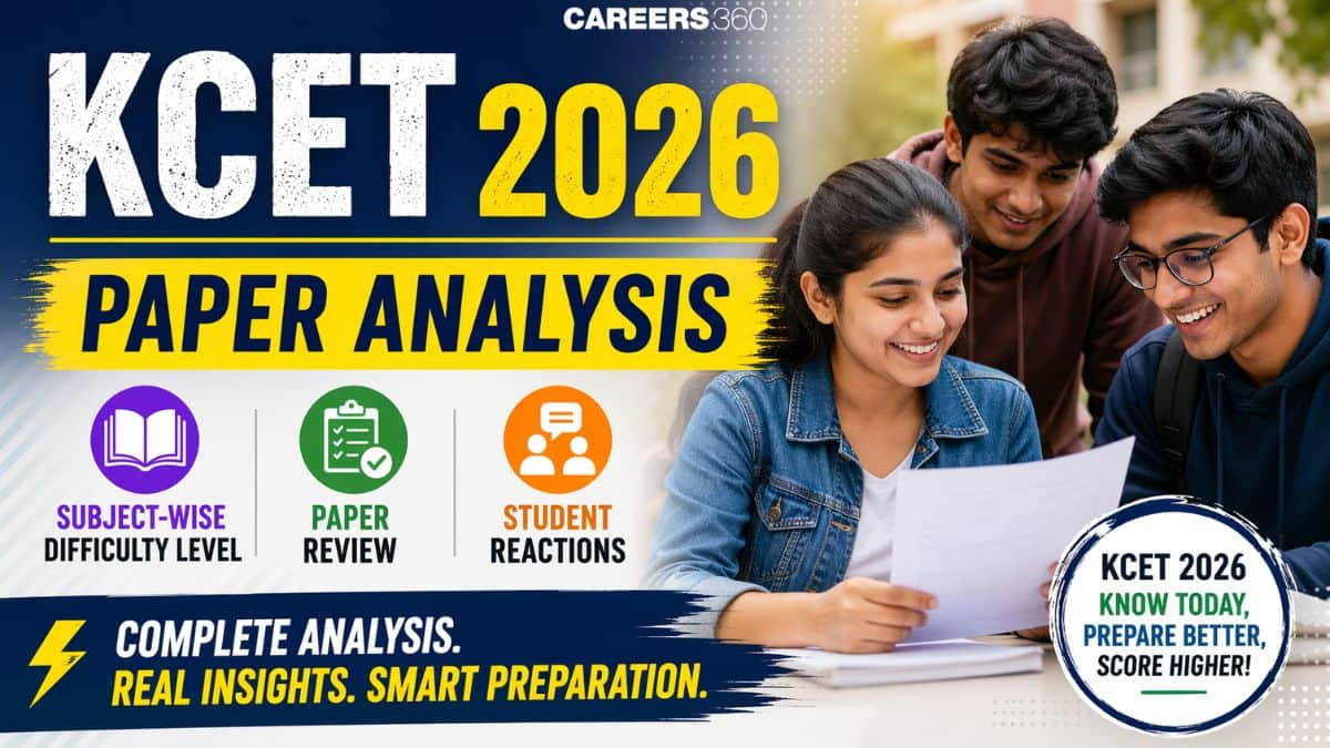KCET 2026 Paper Analysis: Subject-wise Difficulty Level, Paper Review, Student Reactions