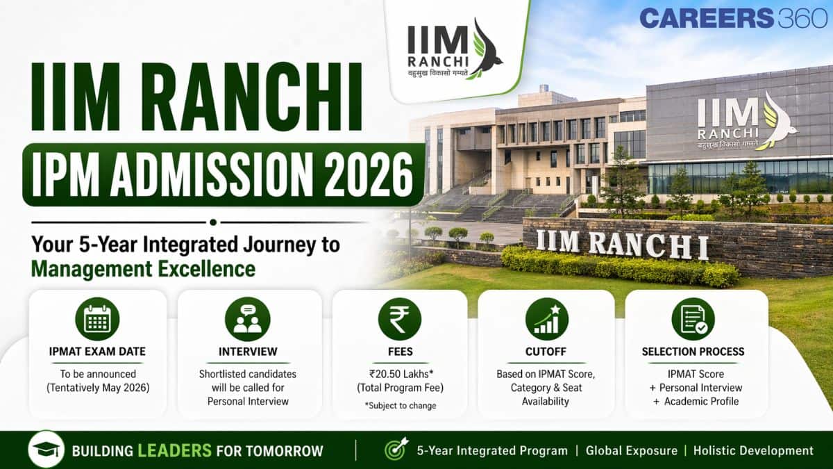 IIM Ranchi IPM Admission 2026: IPMAT Exam Date, Interview, Fees, Cutoff & Selection Process