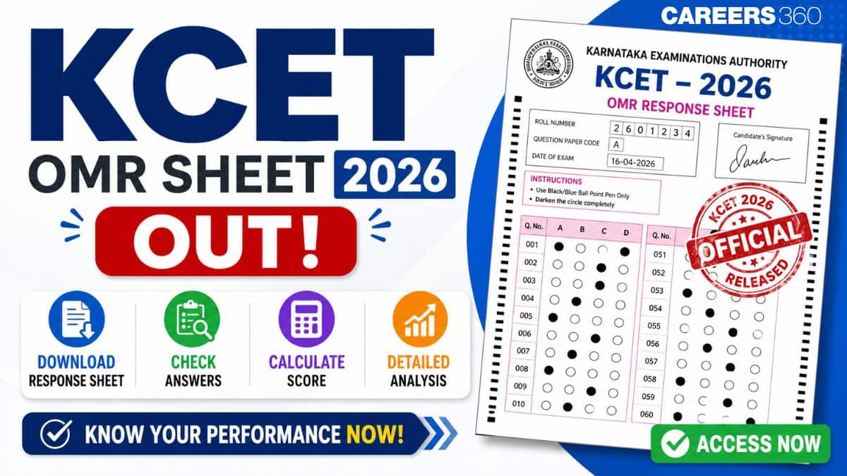 KCET OMR Sheet 2026 (Out): Download Response Sheet, Check Answers, Calculate Score