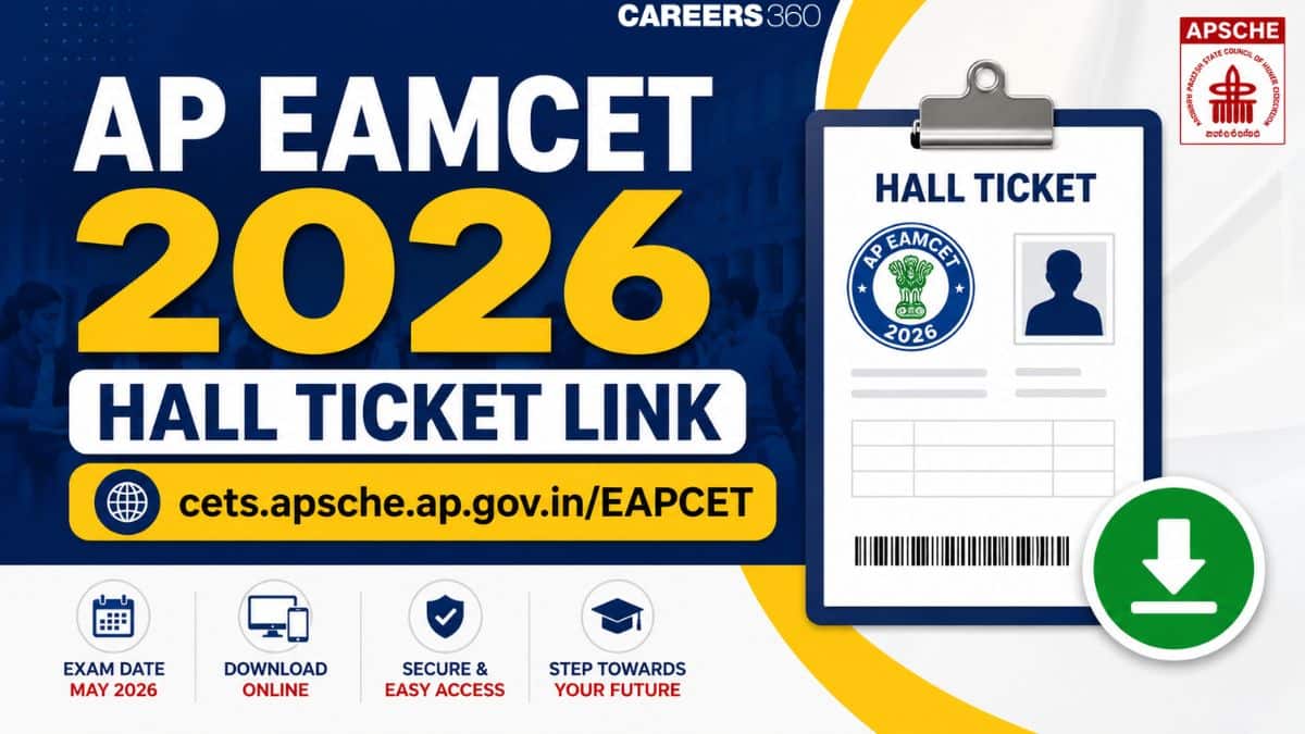 AP EAMCET 2026 Hall Ticket Donwload Link Out at cets.apsche.ap.gov.in/EAPCET