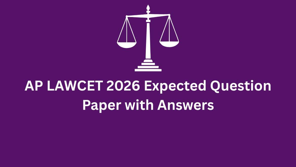AP LAWCET 2026 Expected Question Paper with Answers