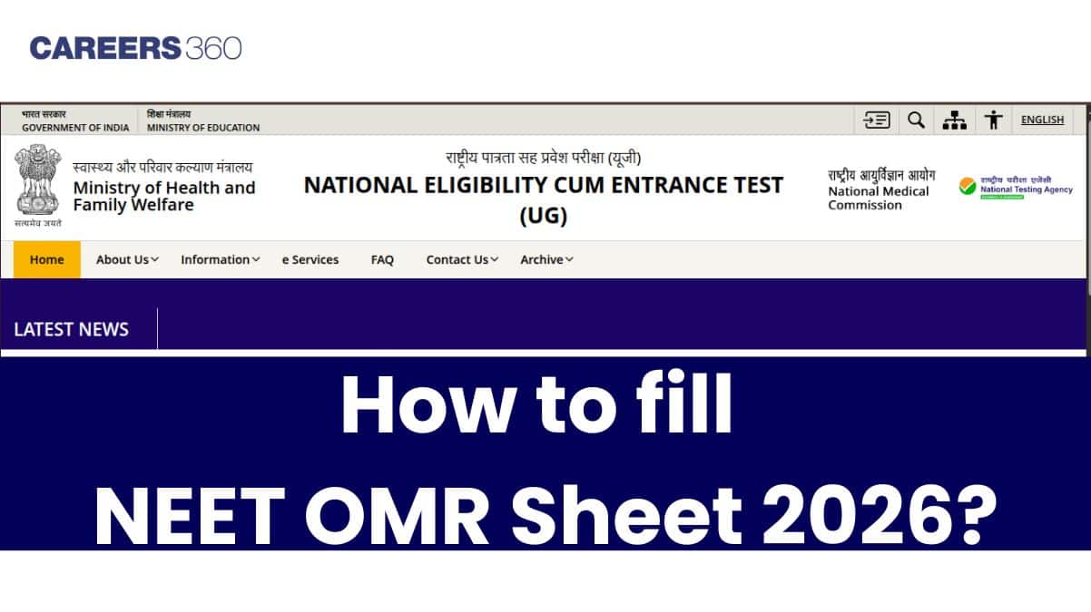 How to fill NEET OMR Sheet 2026? Roll Number, Test Booklet Number - Check Details Here