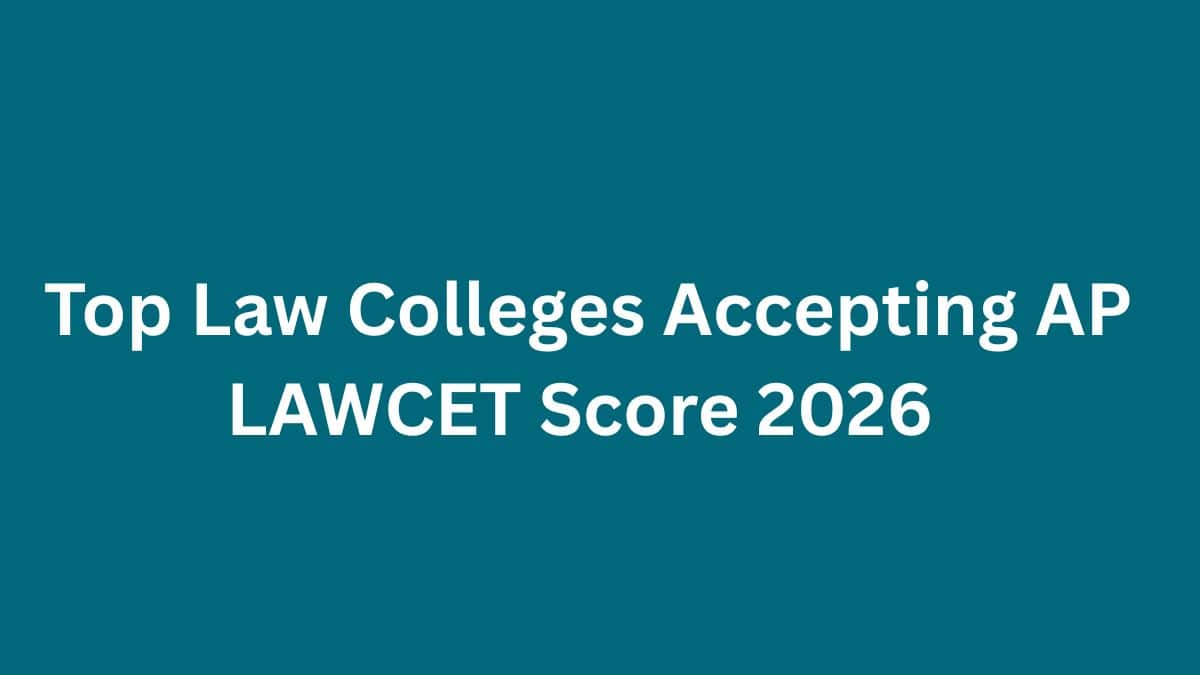 Top Law Colleges Accepting AP LAWCET Score 2026