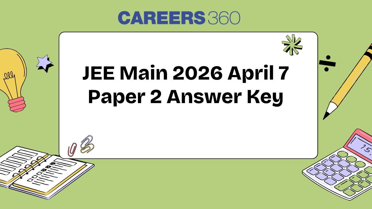 JEE Main 2026 April 7 Paper 2 Answer Key - Download PDF