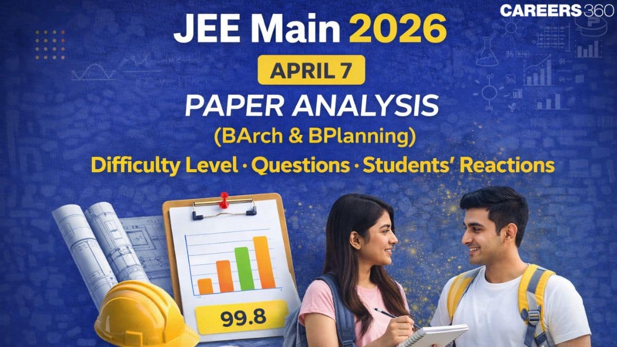 JEE Main 2026 April 7 Paper Analysis (BArch & BPlan): Difficulty Level, Question Review
