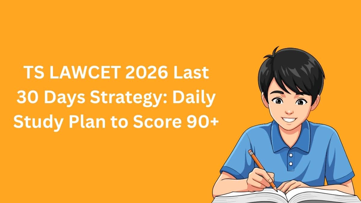 TS LAWCET 2026 Last 30 Days Strategy: Daily Study Plan to Score 90+