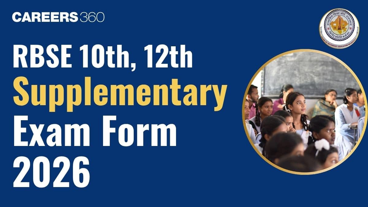 RBSE 10th, 12th Supplementary Exam Form 2026 - Apply Online, Last Date
