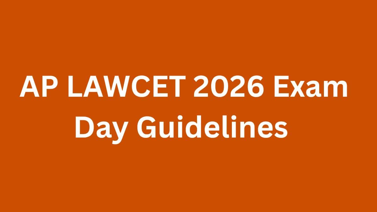 AP LAWCET 2026 Exam Day Guidelines