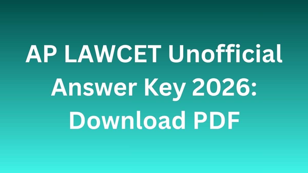 AP LAWCET Unofficial Answer Key 2026 (3 & 5-year LLB) : Download PDF