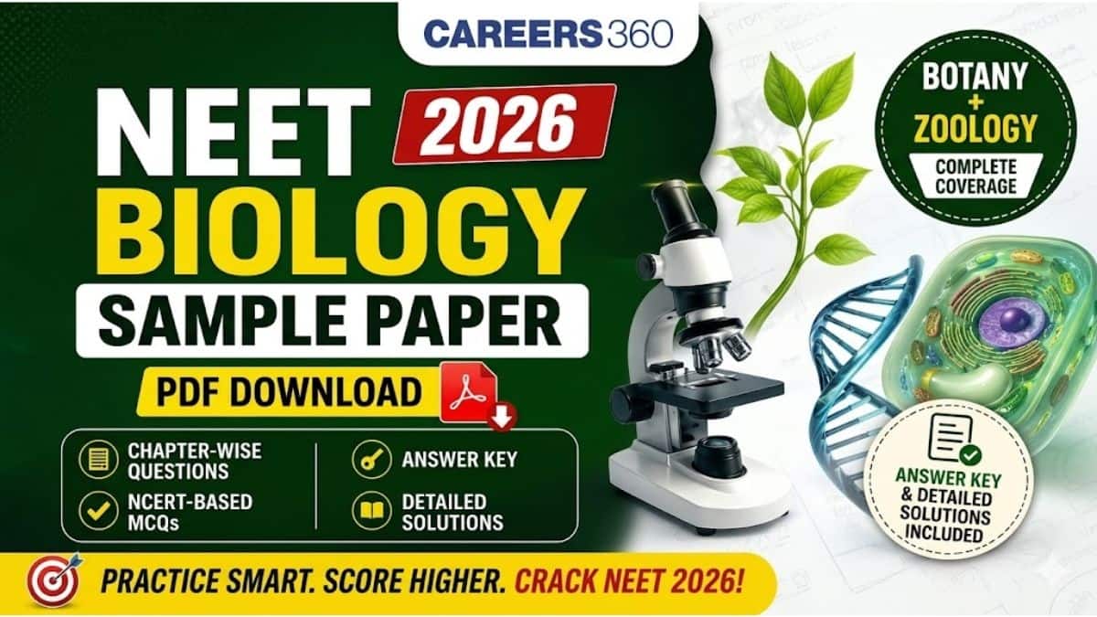 NEET Biology Sample Paper 2026 with Solutions PDF Download – Chapter-Wise Questions with Answers