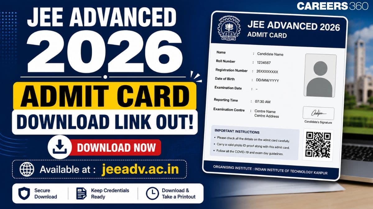 JEE Advanced 2026 Admit Card Download Link Out at jeeadv.ac.in