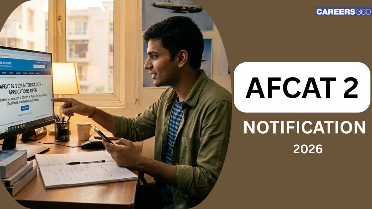 AFCAT 2 Notification 2026 (Out) - Online application form to be released at afcat.edcil.co.in