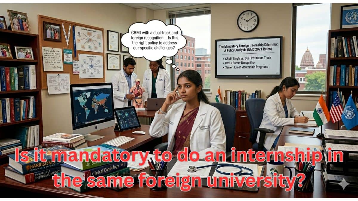Is it mandatory to do an Internship at the same MBBS foreign university?