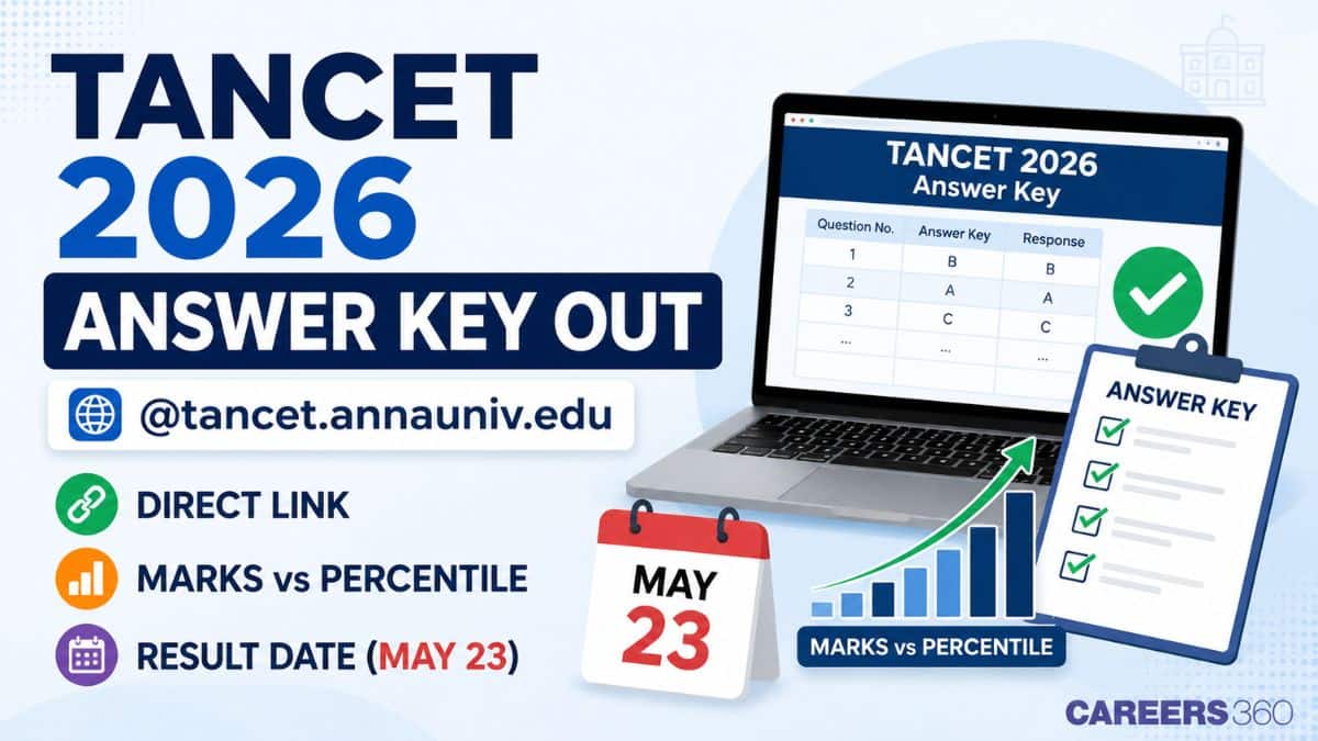 TANCET 2026 Answer Key Out @tancet.annauniv.edu: Direct Link, Marks vs Percentile & Result Date (May 23)