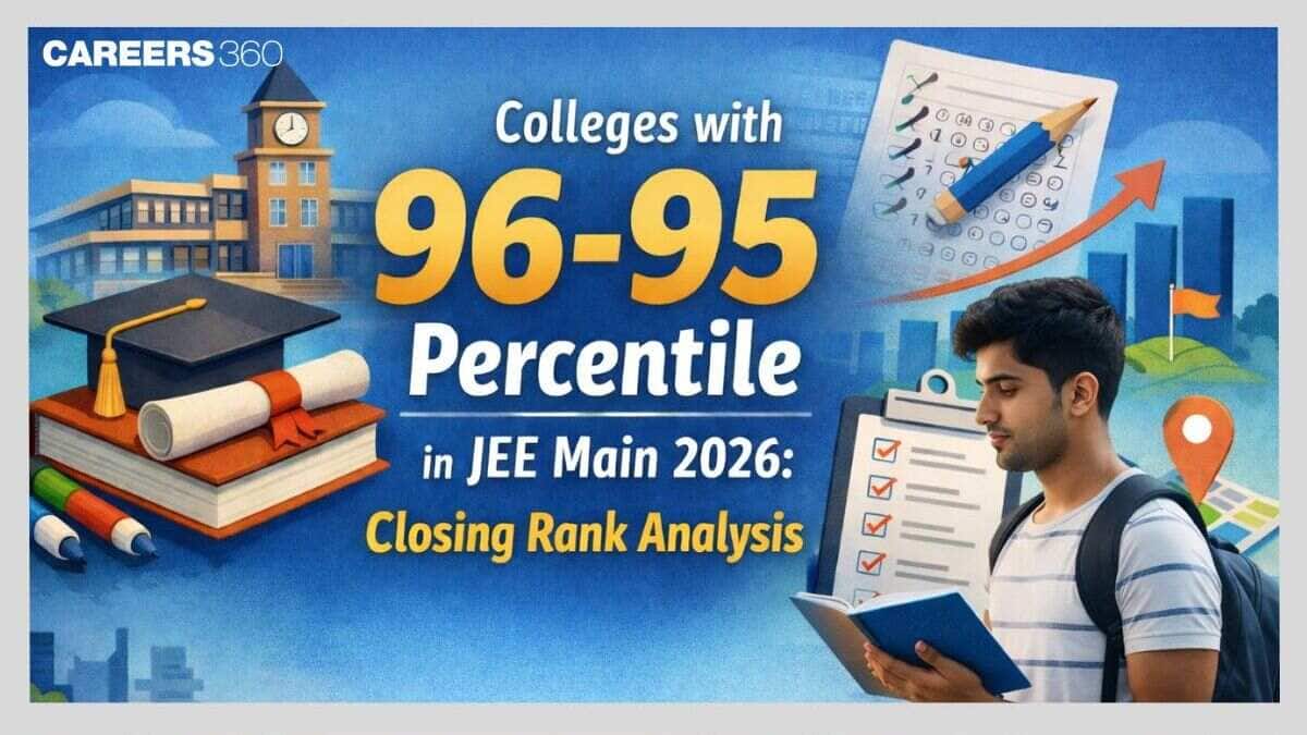 Colleges with 96-95 Percentile in JEE Main 2026: Closing Rank Analysis (59086 – 73343 Rank)