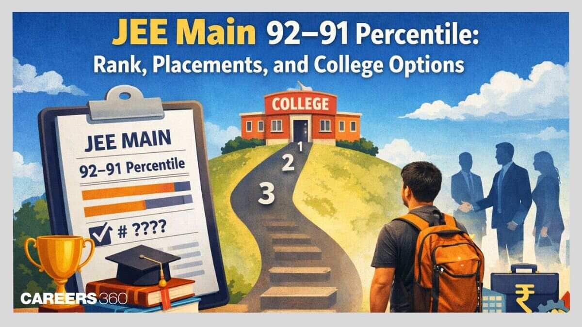 JEE Main 92–91 Percentile: Rank, Placements, and College Options