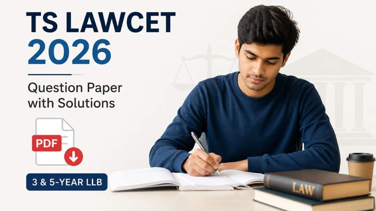 TS LAWCET 2026 Question Paper PDF (3 & 5-year LLB) with Solutions: Download PDF