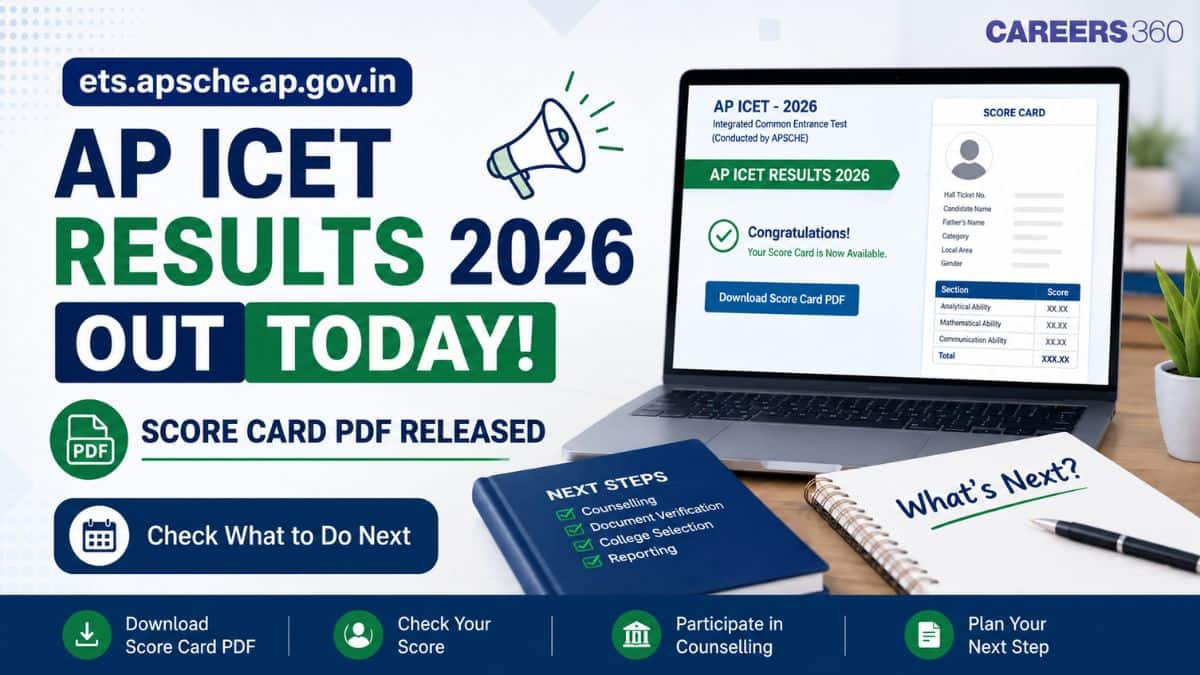 cets.apsche.ap.gov.in AP ICET Results 2026 OUT Today: Score Card PDF Released; Check What to Do Next