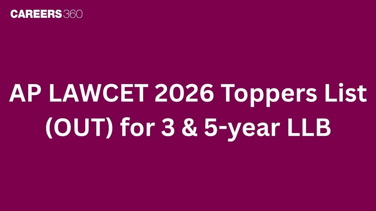 AP LAWCET 2026 Toppers List for 3 & 5-year LLB